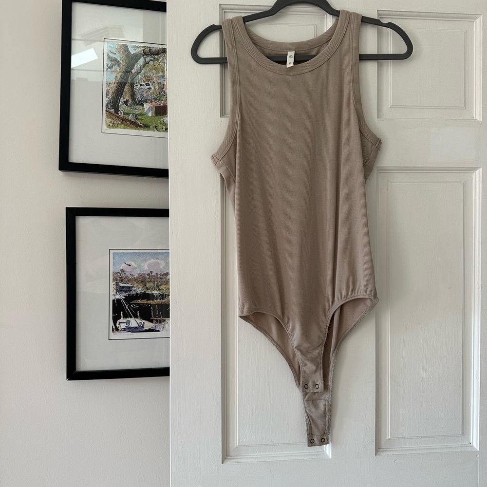 Tan Sleeveless Bodysuit